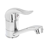 союзкран смеситель для раковины, низкий излив 15см, керам. картридж 40мм, хром, цинк, sk02-i120