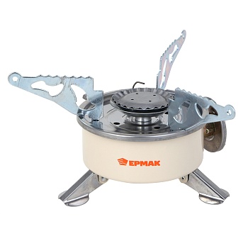 плитка газ. тм ермак, портативная, круглая, 10,5х11,5х8,5 см