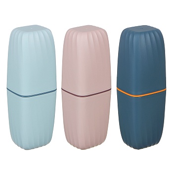 футляр для зубных щеток и пасты тм vetta, полипропилен, 5х5х20см, 3 цвета от магазина Барс