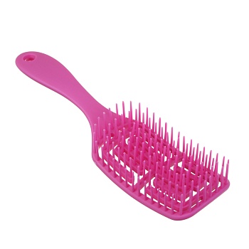 юниlook расческа массажная продувная, пластик, 20,5x5,5см, розовый, мп-2