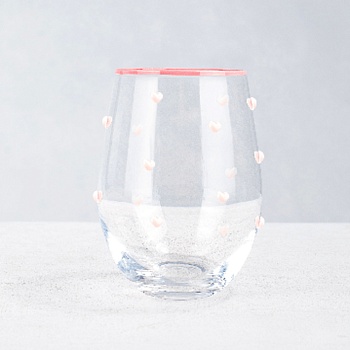 стакан с сердечками тм millimi инлав, 520мл, стекло интернет-магазин «Барс»