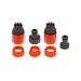 INBLOOM Набор для полива (пистолет 5 реж- 1шт., 1/2" коннектор- 2шт., 1/2"-3/4" штуцер-1шт.) ПП