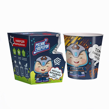 by русские супергерои ермак томат балконное чудо (стаканчик+торф табл+семена) от магазина Барс