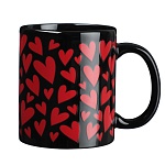 millimi сердечки кружка 350мл с терморисунком, керамика интернет-магазин «Барс»