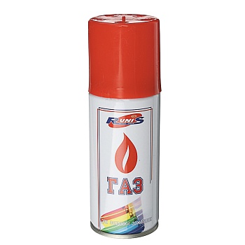 газ для зажигалок тм runis, метал. баллон, 140мл, белый, с насадками, 1-007 от магазина Барс
