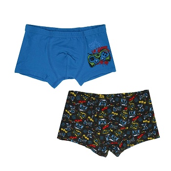 galante трусы-боксеры для мальчиков 2 шт, р.122-128, 95%хлопок, 5%спандекс, разноцветный, нб25-25