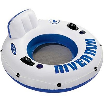 intex круг-плюшка с ручками 135см, 58825eu