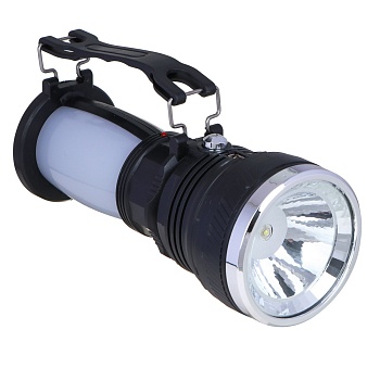 фонарь прожектор 2-в-1 тм ермак, аккумуляторный, 24 smd + 1 вт led, шнур 220в, пластик, 17,5x7,5 см
