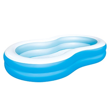 bestway семейный бассейн big lagoon, pvc, 262х157х46см, 54117