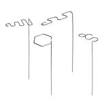inbloom поддержка для цветов фигурная 37x10,5x5,5 см, металл от магазина Барс