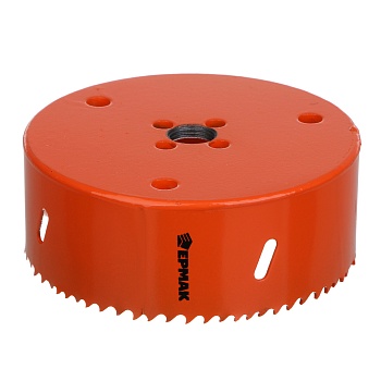 ермак коронка биметаллическая, 114мм, быстрорежущая сталь