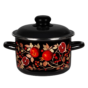 гранат кастрюля эмалированная 2л, индукция интернет-магазин «Барс»