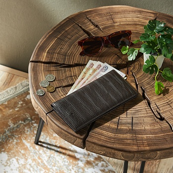 юl портмоне мужское, пу, 18,5х9,5х1,5см, коричневый, пм20-02