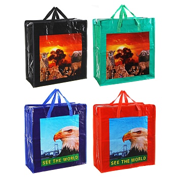 сумка хозяйственная тм vetta, 45х50х20см, 45 литров, до 7кг, полипропилен, 4 дизайна от магазина Барс