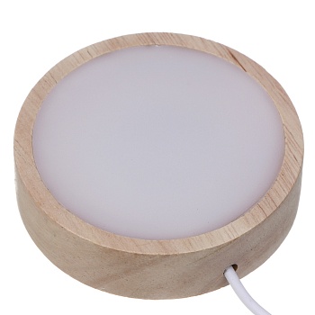 светильник led, 8x2 см, каучуковое дерево, пластик, 1 цвет