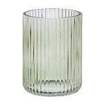 стакан для ванной комнаты тм vetta ингрид, стекло, зеленый, 7х7х9,5см от магазина Барс