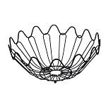 корзина для фруктов тм vetta углеродистая сталь, 25x25x12см интернет-магазин «Барс»