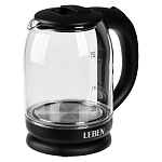 чайник электрический, 1,8 л, 1500 вт, стекло, черный (с индикатором включения) интернет-магазин «Барс»