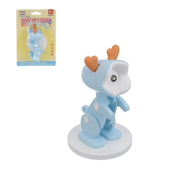 игроленд фонарик-мини "питомец" 6,3x3,25x6,25 см, пластик, 3xlr41, 2 вида