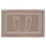 коврик петельный, хлопок, 60x40см, одинарный, бежевый от магазина Барс