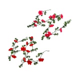 ladecor растение искусственное "лиана с розами" 1,7 м, пластик, полиэстер, 2 цвета от магазина Барс