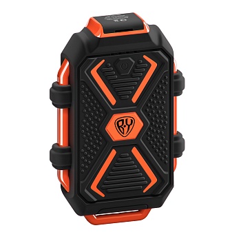 by аккумулятор мобильный, 10000 мач, usb, 2а, защита ip67, фонарик, чёрный от магазина Барс