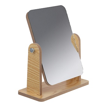 юниlook зеркало настольное, мдф, стекло, 22x19,4x8,7см, арт.1