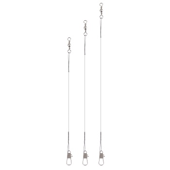 azor fishing набор поводков 10шт, 15-25см, хром, 3 вида