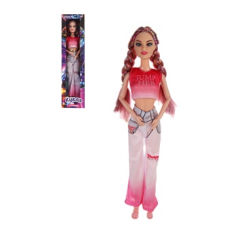 кукла стильная шарнирная, 29 см, pp, pvc, полиэстер, 4 диз., тм игроленд