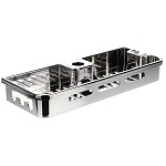 полочка на душевую штангу, стойку, хром