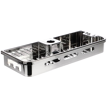 полочка на душевую штангу, стойку, хром