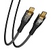 BY Кабель для зарядки Space Cable Techno Type-C-iP, 1 м, 2.4А, Быстрая зарядка 22W, черный