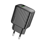 сетевое зарядное устройство hoco. модель cs21a, qc3.0, 1xusb-a, eu вилка от магазина Барс