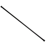 карниз для шторы в ванную тм vetta, 2м, телескопический, алюминий, чёрный от магазина Барс