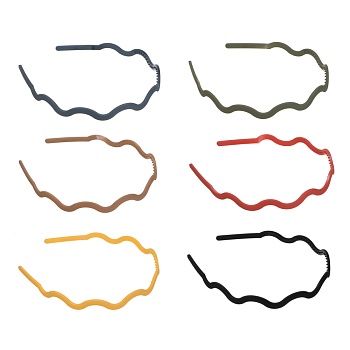 юниlook ободок для волос 0,6см, пластик, 6 цветов, acs-04