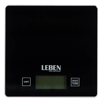 leben весы кухонные электронные, стекл.платформа, макс.нагр. 5кг (точн.измер. 1гр) интернет-магазин «Барс»
