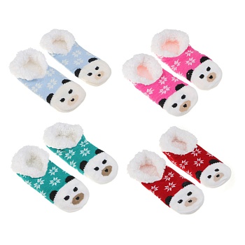 galante носки с иск.мехом укороченные, р.23-25, 93% полиэстер,7% эластан, 4 цв.