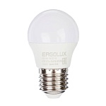 ergolux led-g45-7w-e27-4k (эл.лампа светодиодная шар 7вт e27 4500k 172-265в), 12145 от магазина Барс