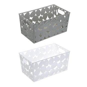 корзинка для хранения тм vetta, пластик, 25,5x15x12,5см, 2 цвета от магазина Барс