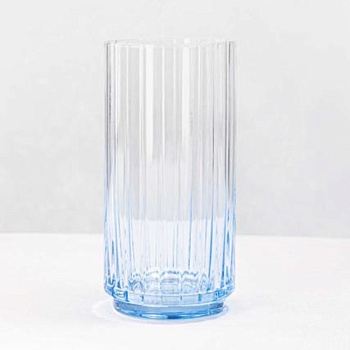 стакан высокий с цветным дном тм millimi аква, 500мл, стекло интернет-магазин «Барс»