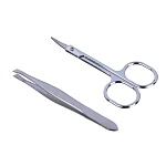 юниlook набор маникюрный 2 пр. (ножницы, пинцет), арт.10-2