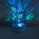 светильник-ночник проектор by зайка, 6 проекций, акб. 1200mah, usb 5в, белый от магазина Барс