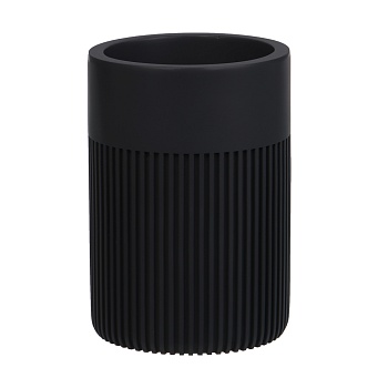 стакан для ванной комнаты тм vetta модена, полирезин, серый, 7x7x10см от магазина Барс