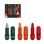 набор увлажняющих бальзамов для губ 3 шт х 3,8 гр тм sadoer merry xmas, подар.уп.