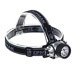 ермак фонарь налобный 5 ярк. led, 3xaaa, 6,5x4,3 см
