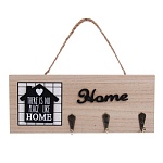 ключница открытого типа home на 3 крючка, 23,5х9,5х3 см, мдф, металл