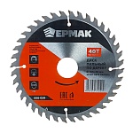 ермак диск пильный по дереву 165х30-20-16 z40,чистый рез