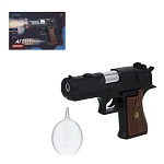 игроленд пистолет "агент", свет, звук, дым, 2хааа, abs, 15х3х10 см, 2 дизайна интернет-магазин «Барс»