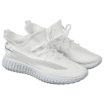 кроссовки спортивные, р. 36, белые, полиэстер, пвх