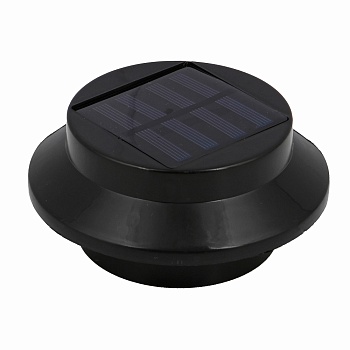 inbloom фонарь на солн.батарее черный, d11.5x5.5см, 3led*белый, 1x1.2v ni-mh аа 600 mah, металл от магазина Барс